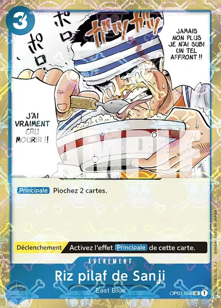 Riz pilaf de Sanji, carte One Piece OP03-056 — extension PILLARS OF STRENGTH