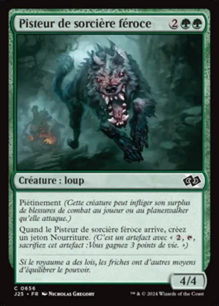 Pisteur de sorcière féroce, carte Magic J25 656 — extension Foundations Jumpstart