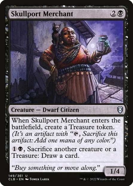 Skullport Merchant, Magic card CLB 149 — Commander Legends: Battle for Baldur's Gate set