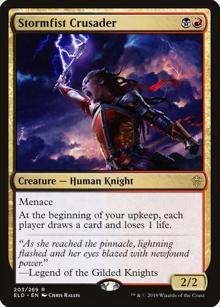 Stormfist Crusader, Magic card ELD 203 — Throne of Eldraine set
