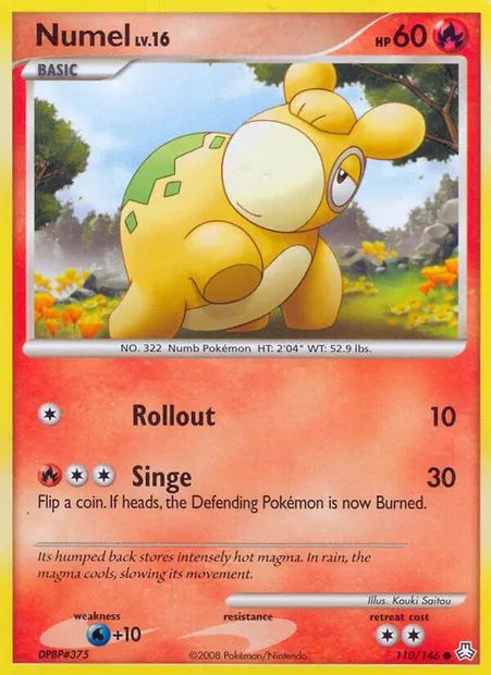 Numel, Pokémon card LA 110 — Legends Awakened set
