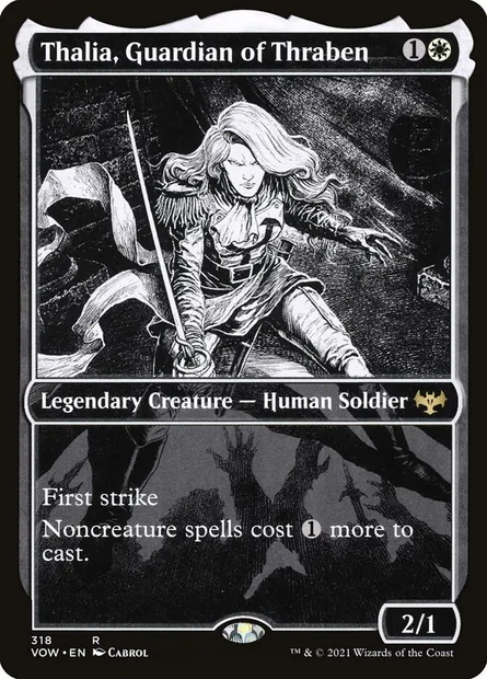 Thalia, Guardian of Thraben, Magic card VOW 318 — Innistrad: Crimson Vow set