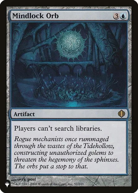 Mindlock Orb, Magic card PLST ALA-51 — The List set