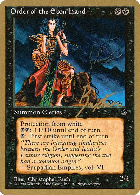 Order of the Ebon Hand, carte Magic PTC gb42b — extension Pro Tour Collector Set