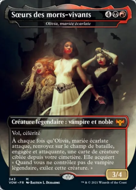 Olivia, mariée écarlate, carte Magic VOW 343 — extension Innistrad : noce écarlate