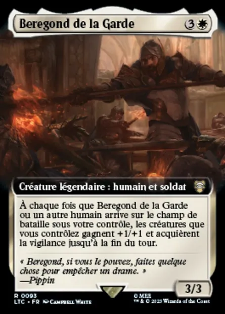 Beregond de la Garde, carte Magic LTC 93 — extension Tales of Middle-earth Commander