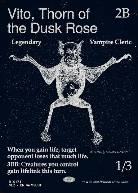 Vito, Épine de la Rose du crépuscule, carte Magic SLZ 173 — extension The Zeta Set