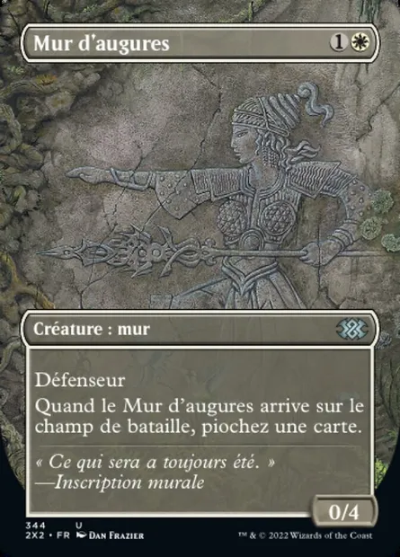 Mur d'augures, carte Magic 2X2 344 — extension Double Masters 2022