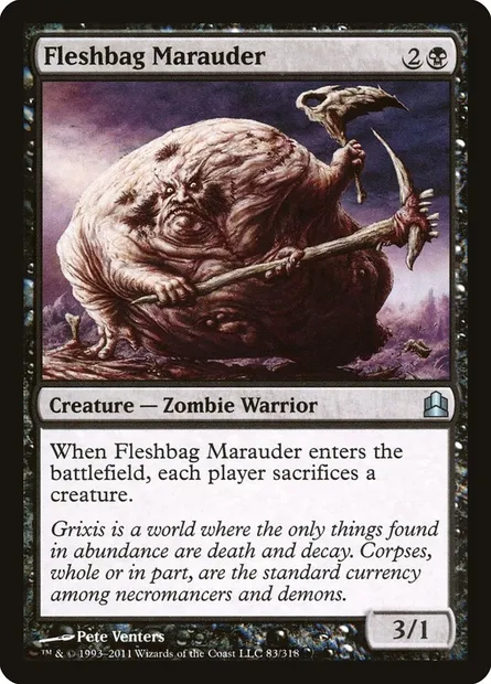 Fleshbag Marauder, Magic card CMD 83 — Commander 2011 set