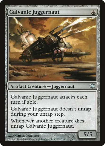 Galvanic Juggernaut, Magic card ISD 222 — Innistrad set