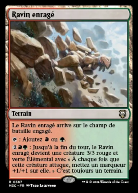 Ravin enragé, carte Magic M3C 367 — extension Modern Horizons 3 Commander