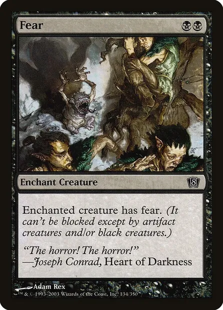 Fear, Magic card 8ED 134★ — Eighth Edition set