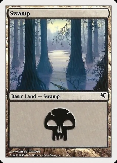 Swamp, Magic card PHUK 11 — Hachette UK set