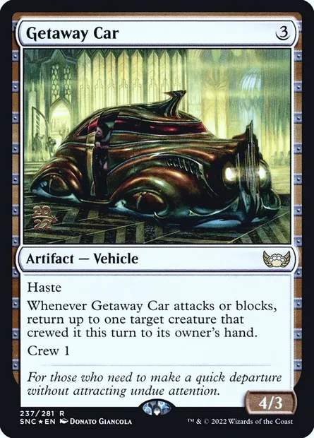 Getaway Car, Magic card PSNC 237s — Streets of New Capenna Promos set