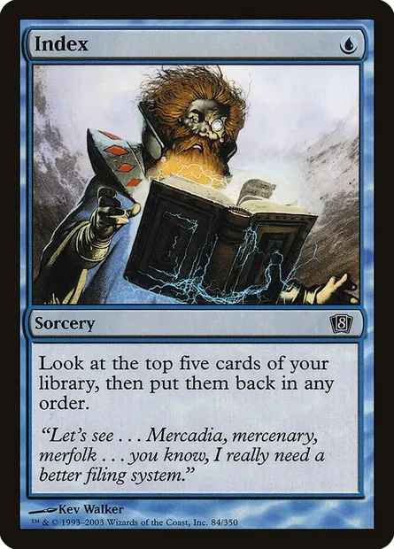 Index, Magic card 8ED 84★ — Eighth Edition set