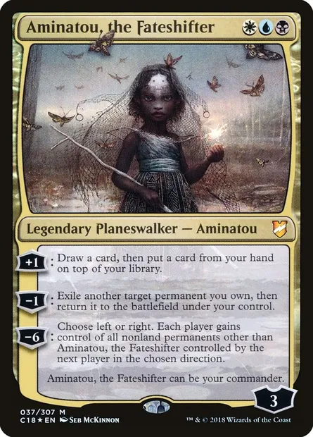 Aminatou, the Fateshifter, Magic card C18 37 — Commander 2018 set