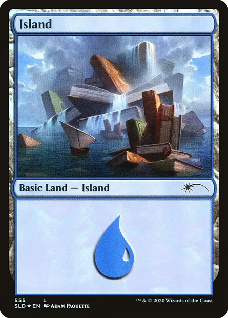 Île, carte Magic SLD 555 — extension Secret Lair Drop
