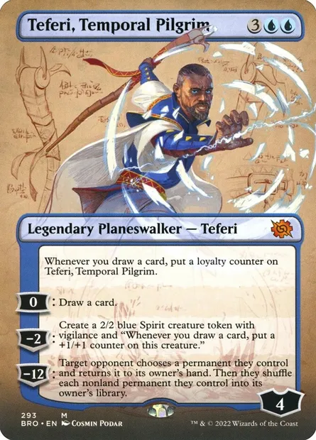 Teferi, Temporal Pilgrim, Magic card BRO 293 — The Brothers' War set