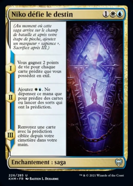 Niko défie le destin, carte Magic KHM 226 — extension Kaldheim