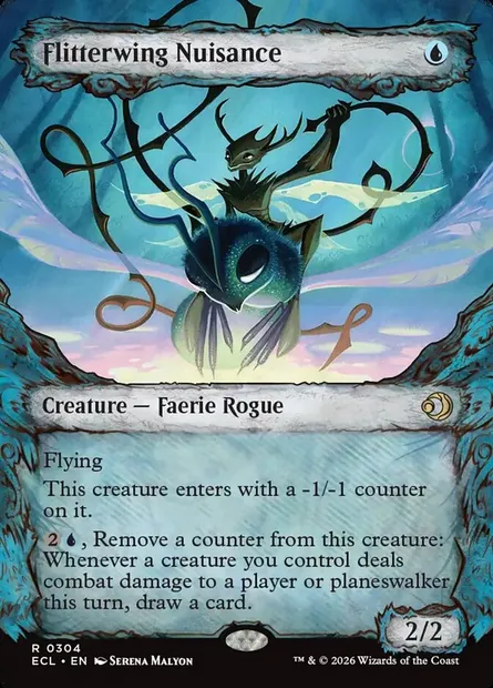 Importun voltigeaile, carte Magic ECL 304 — extension Lorwyn Eclipsed
