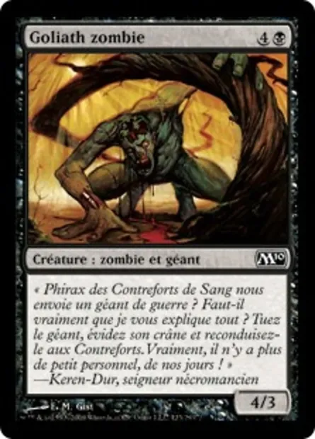 Goliath zombie, carte Magic M10 123 — extension Magic 2010