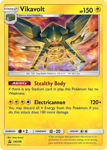 Vikavolt, Pokémon card SM 208 — SM Black Star Promos set