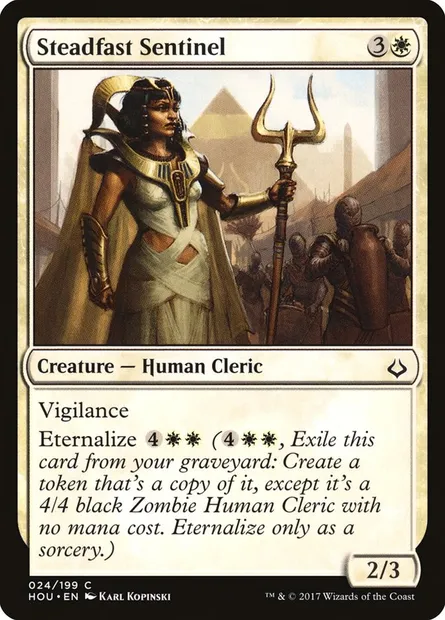 Steadfast Sentinel, Magic card HOU 24 — Hour of Devastation set