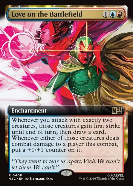 Love on the Battlefield, Magic card MSC 408 — Marvel Super Heroes Commander set