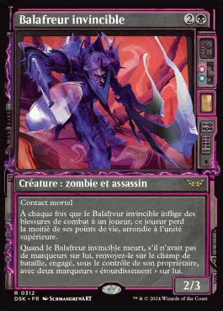 Balafreur invincible, carte Magic DSK 312 — extension Duskmourn: House of Horror