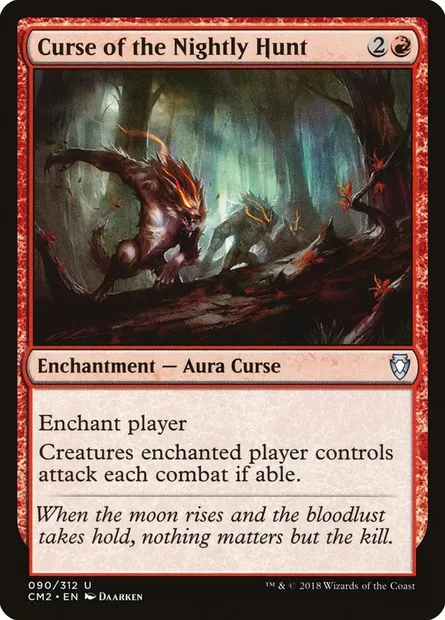 Curse of the Nightly Hunt, Magic card CM2 90 — Commander Anthology Volume II set