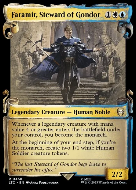 Faramir, Steward of Gondor, Magic card LTC 458 — Tales of Middle-earth Commander set