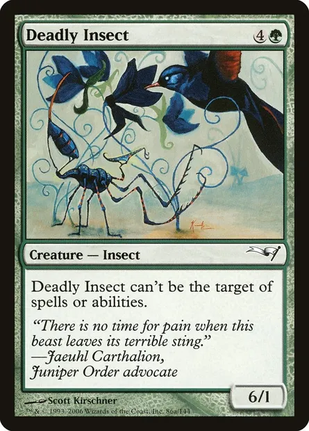 Deadly Insect, Magic card CST 86a — Coldsnap Theme Decks set
