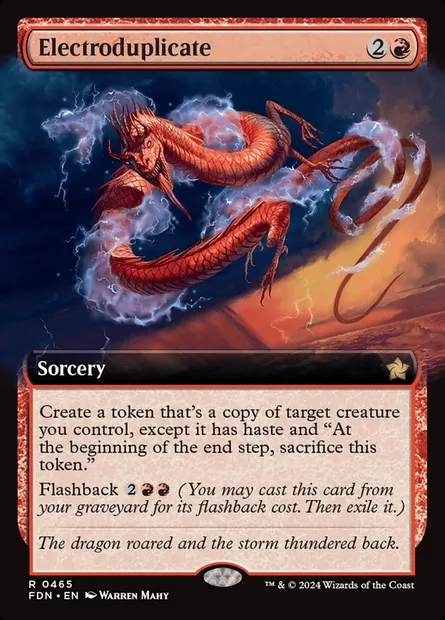 Electroduplicate, Magic card FDN 465 — Foundations set