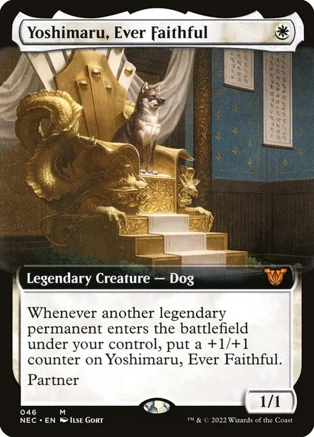Yoshimaru, Ever Faithful, Magic card NEC 46 — Neon Dynasty Commander set