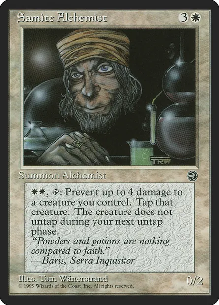 Samite Alchemist, Magic card HML 13a — Homelands set