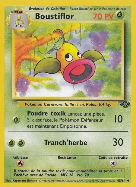 Boustiflor, carte Pokémon JU 48 — extension Jungle