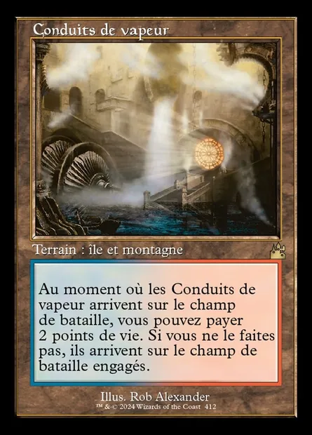 Conduits de vapeur, carte Magic RVR 412 — extension Ravnica Remastered