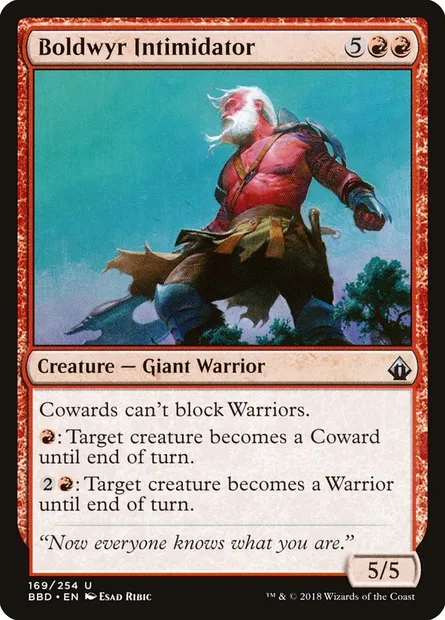 Boldwyr Intimidator, Magic card BBD 169 — Battlebond set