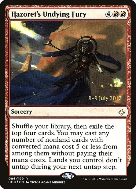 Hazoret's Undying Fury, Magic card PHOU 96s — Hour of Devastation Promos set