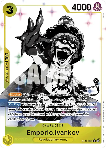 Emporio Ivankov, carte One Piece ST13-005 — extension The Three Brothers