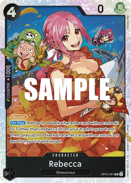 Rebecca, One Piece card OP05-091 — AWAKENING OF THE NEW ERA set