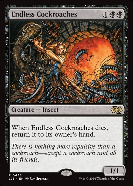 Endless Cockroaches, Magic card J25 433 — Foundations Jumpstart set