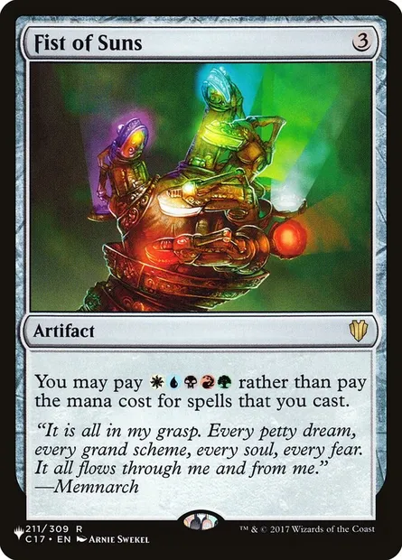 Poigne des soleils, carte Magic PLST C17-211 — extension The List