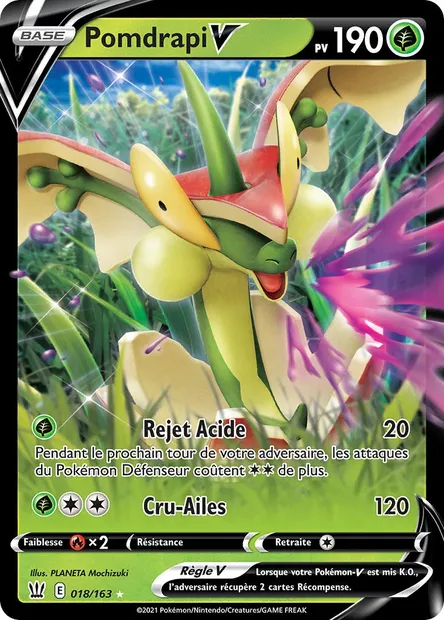 Pomdrapi V, carte Pokémon BST 18 — extension Styles de combat