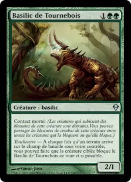 Basilic de Tournebois, carte Magic ZEN 190 — extension Zendikar