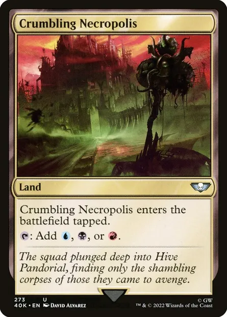 Crumbling Necropolis, Magic card 40K 273 — Warhammer 40,000 Commander set