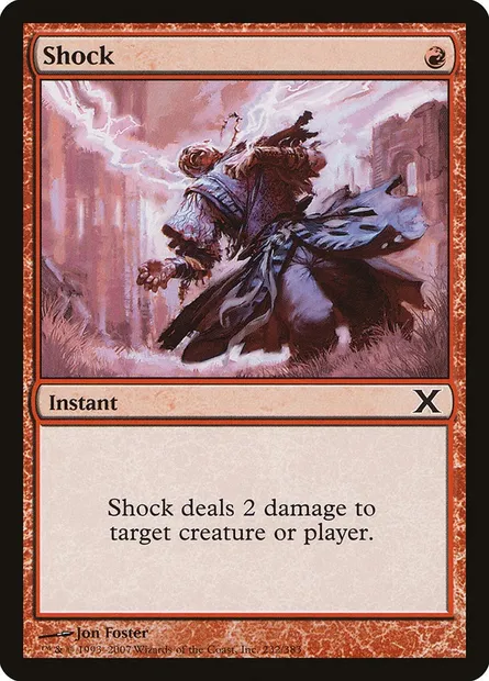 Shock, Magic card 10E 232 — Tenth Edition set