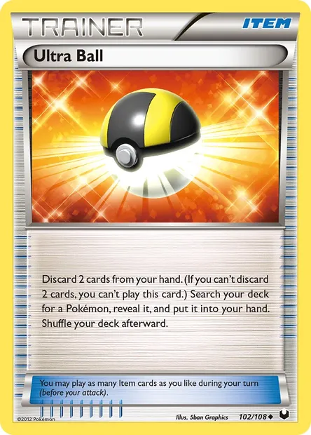 Ultra Ball, Pokémon card DEX 102 — Dark Explorers set