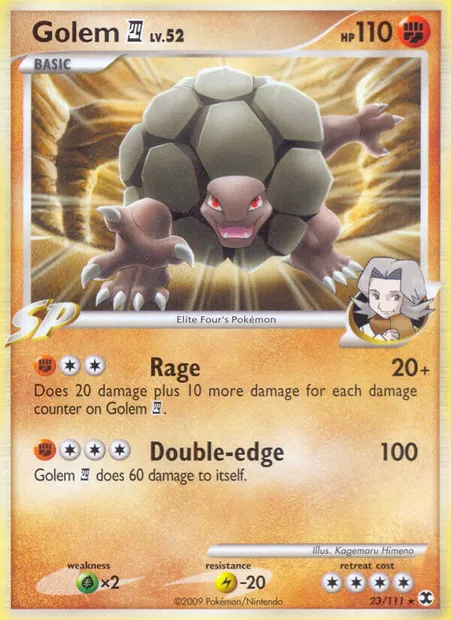 Golem E4, Pokémon card RR 23 — Rising Rivals set