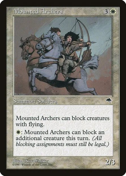 Mounted Archers, Magic card TMP 30 — Tempest set